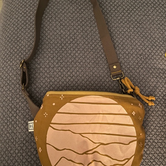 Rachel Elise Crossbody Handpainted Canvas - Picture 2 of 5